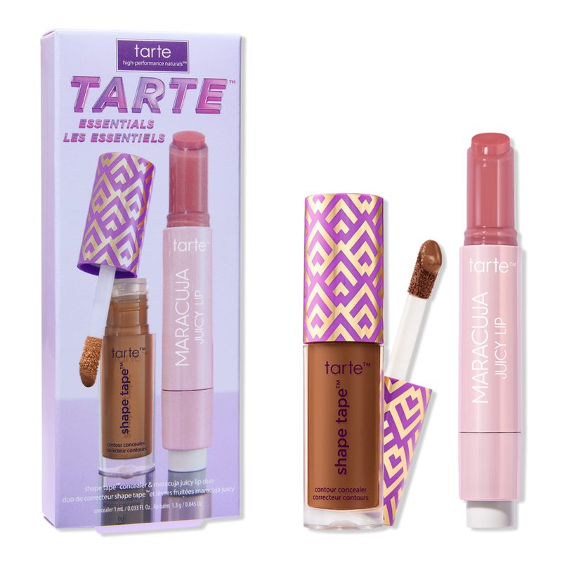 Tarte Essentials Shape Tape & Maracuja Juicy Lip Duo - 53N Deep