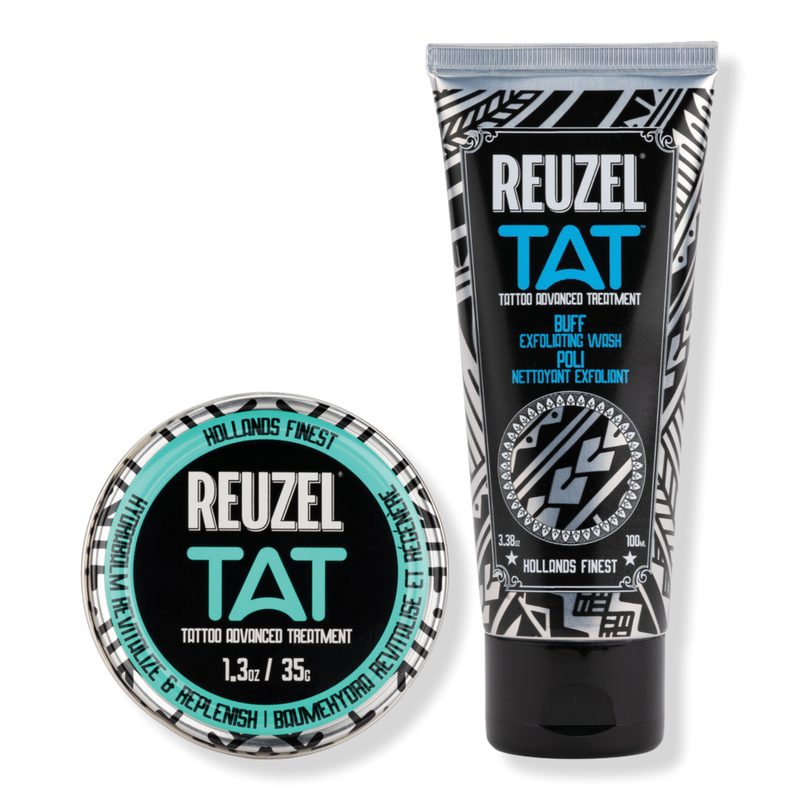 TAT Hydrabalm Tattoo Balm & Buff Exfoliating Cleanser Duo