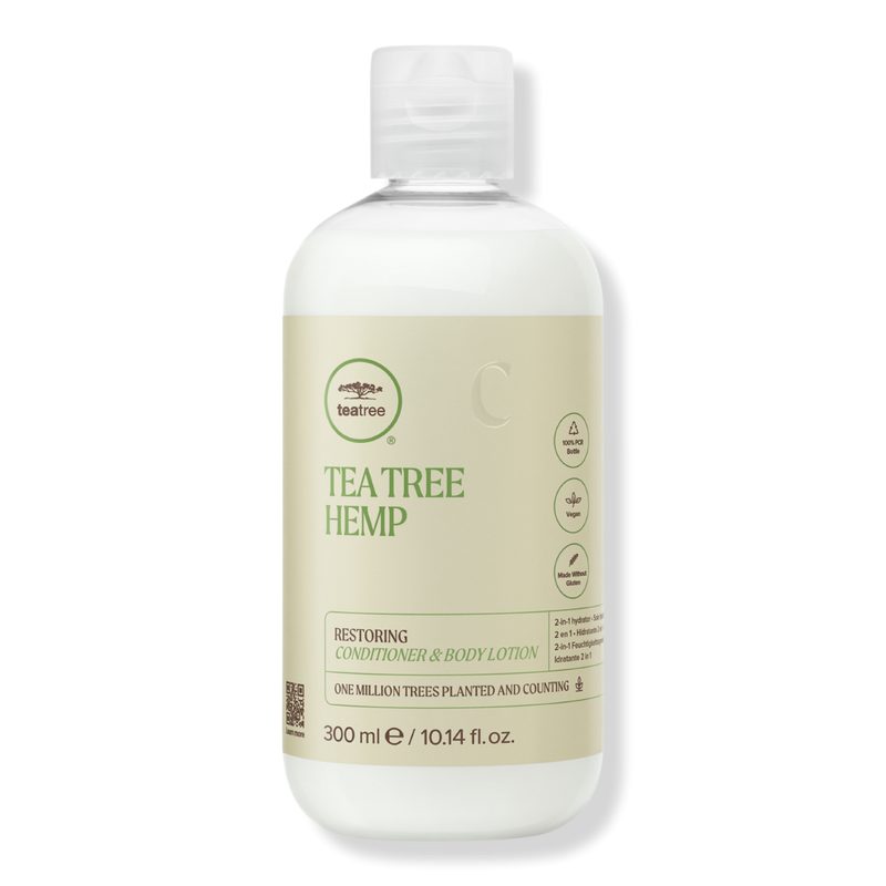 Tea Tree Hemp Restoring Conditioner & Body Lotion - 10.14 oz