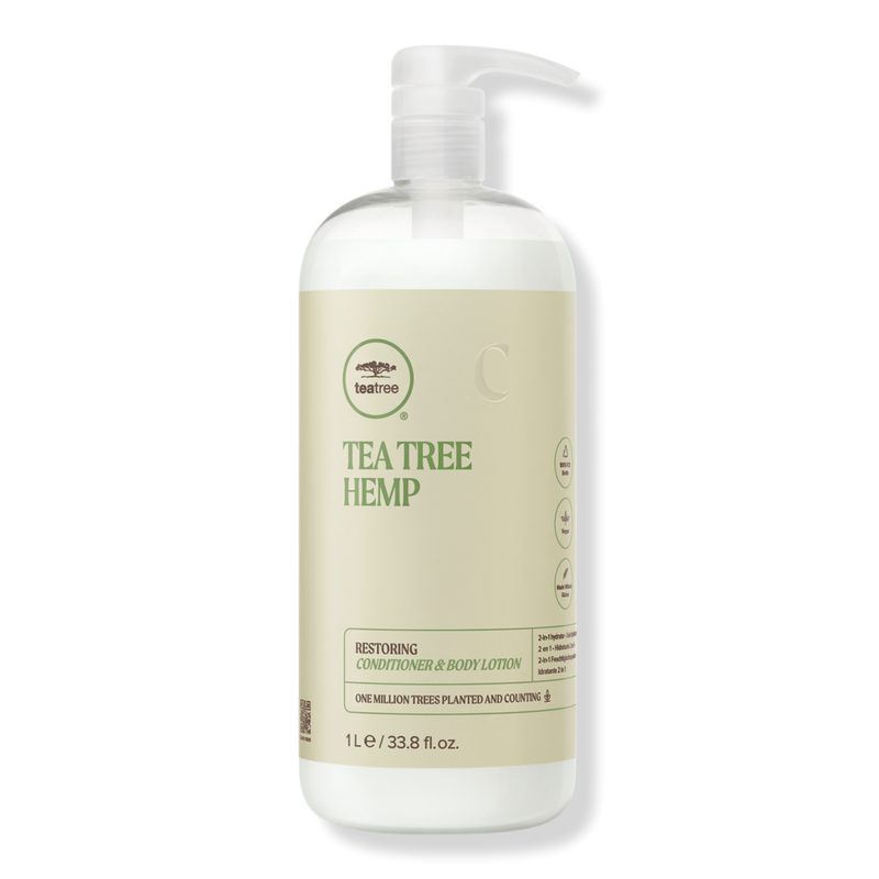 Tea Tree Hemp Restoring Conditioner & Body Lotion - 33.8 oz