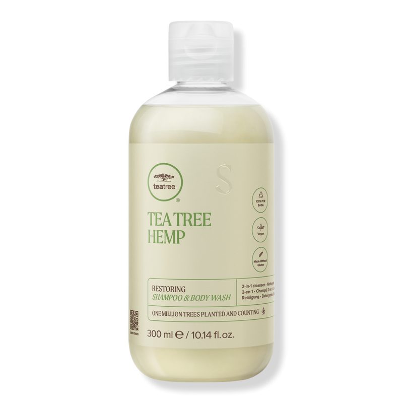Tea Tree Hemp Restoring Shampoo & Body Wash - 10.14 oz