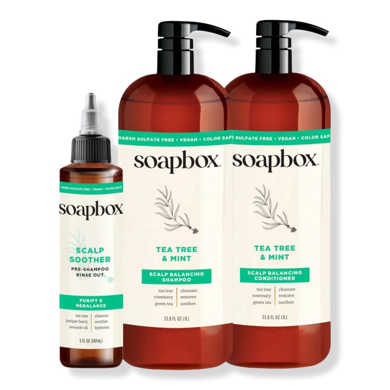 Tea Tree & Mint Scalp Balancing Haircare Essentials - 33.8 oz