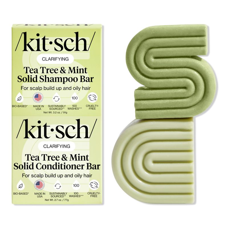 Tea Tree Shampoo + Conditioner Bar Combo - Tea Tree & Mint