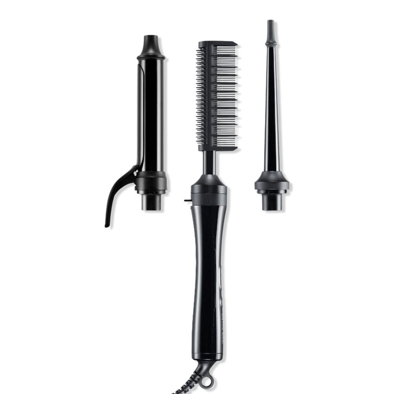Texture 3-in-1 Interchangeable Curling Iron & Hot Comb