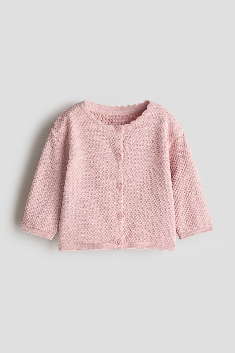 Textured Cotton-Knit Cardigan