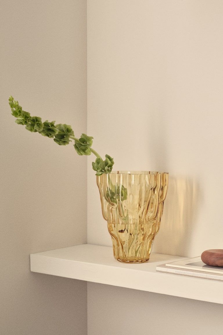 Textured-Glass Vase