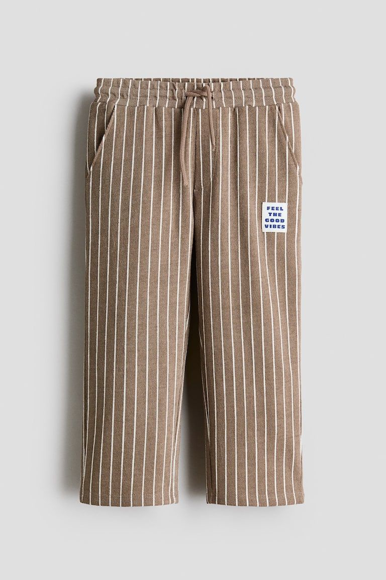 Textured Jersey Drawstring Pants