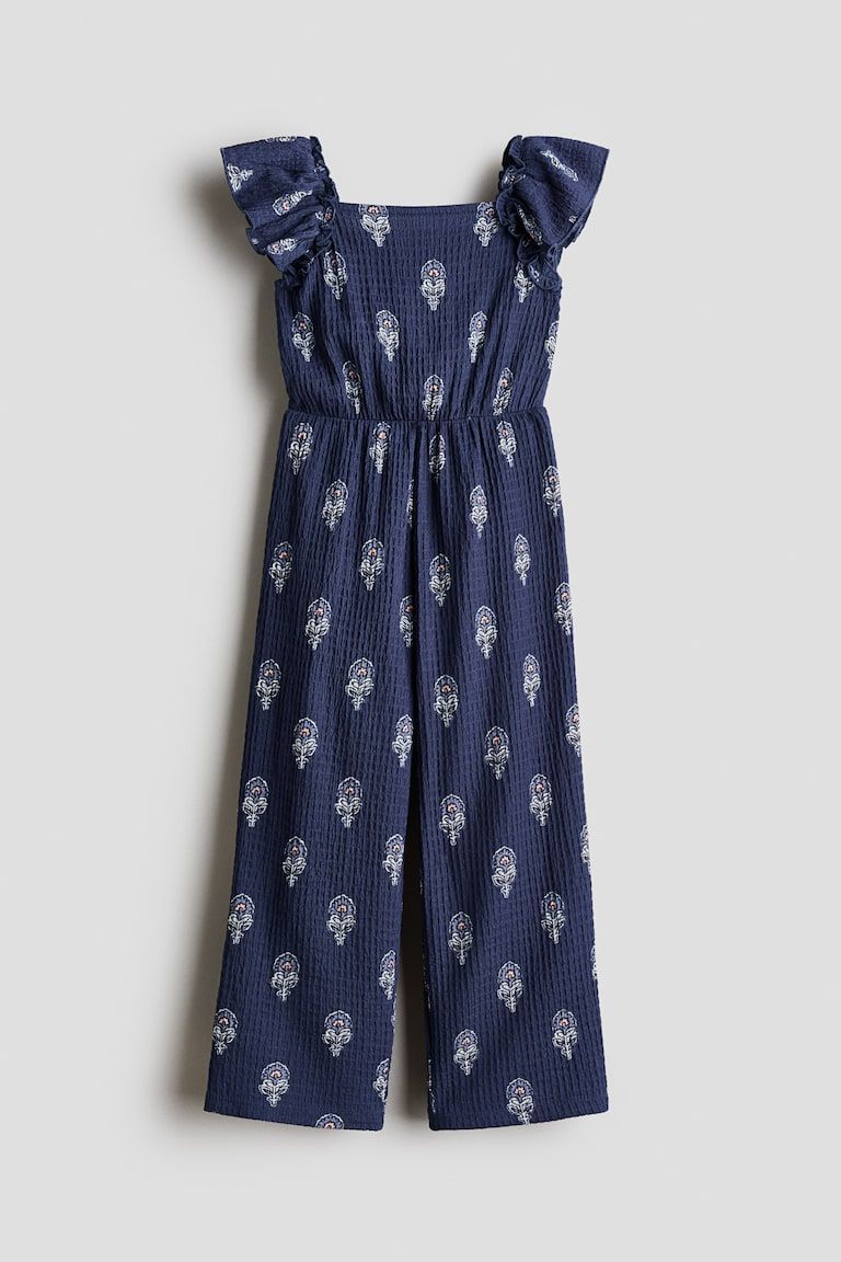 Textured Jersey Jumpsuit