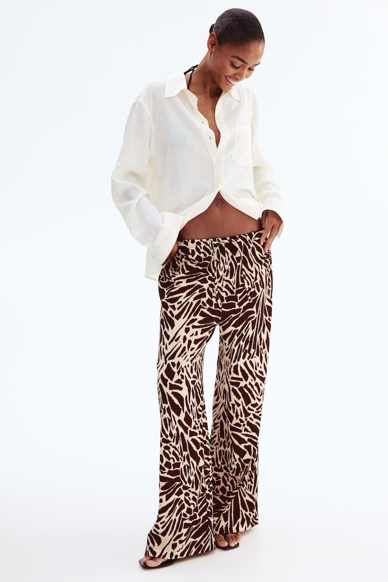 Textured Jersey Pants