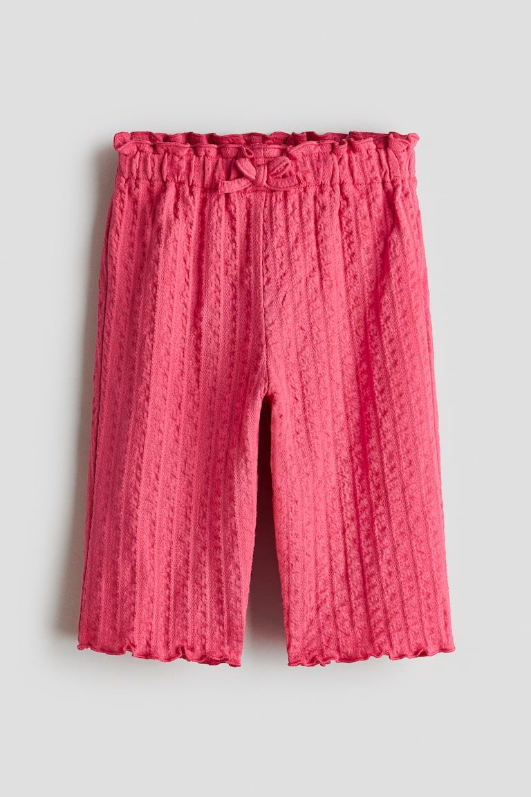 Textured Jersey Pants