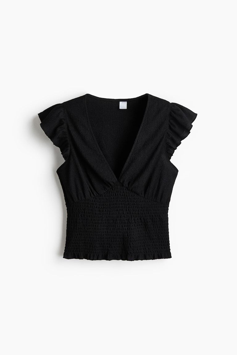 Textured Jersey Top