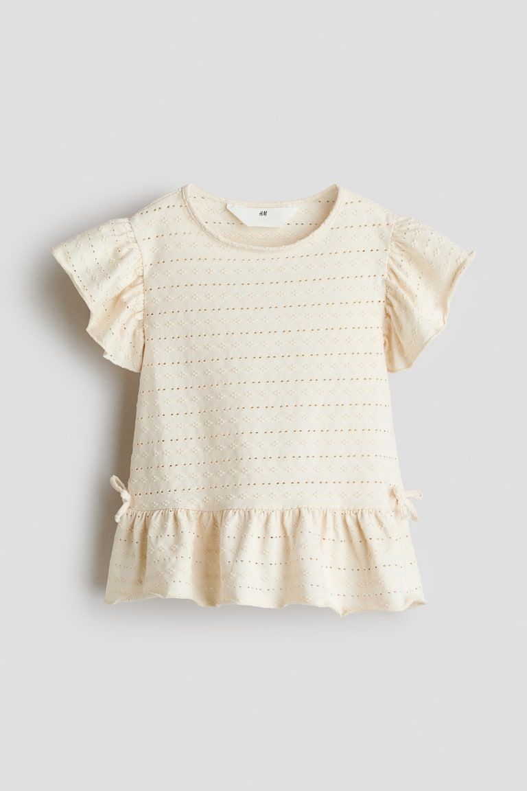 Textured Jersey Top
