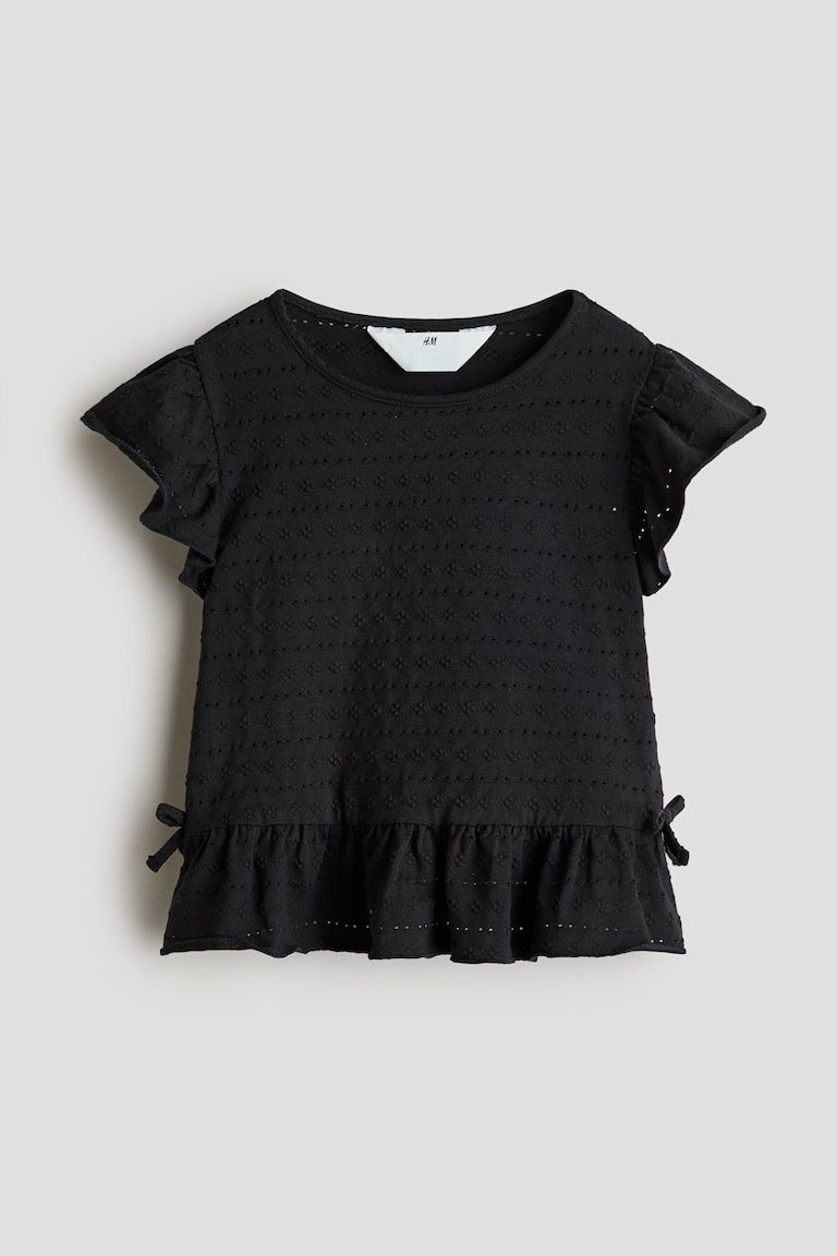 Textured Jersey Top