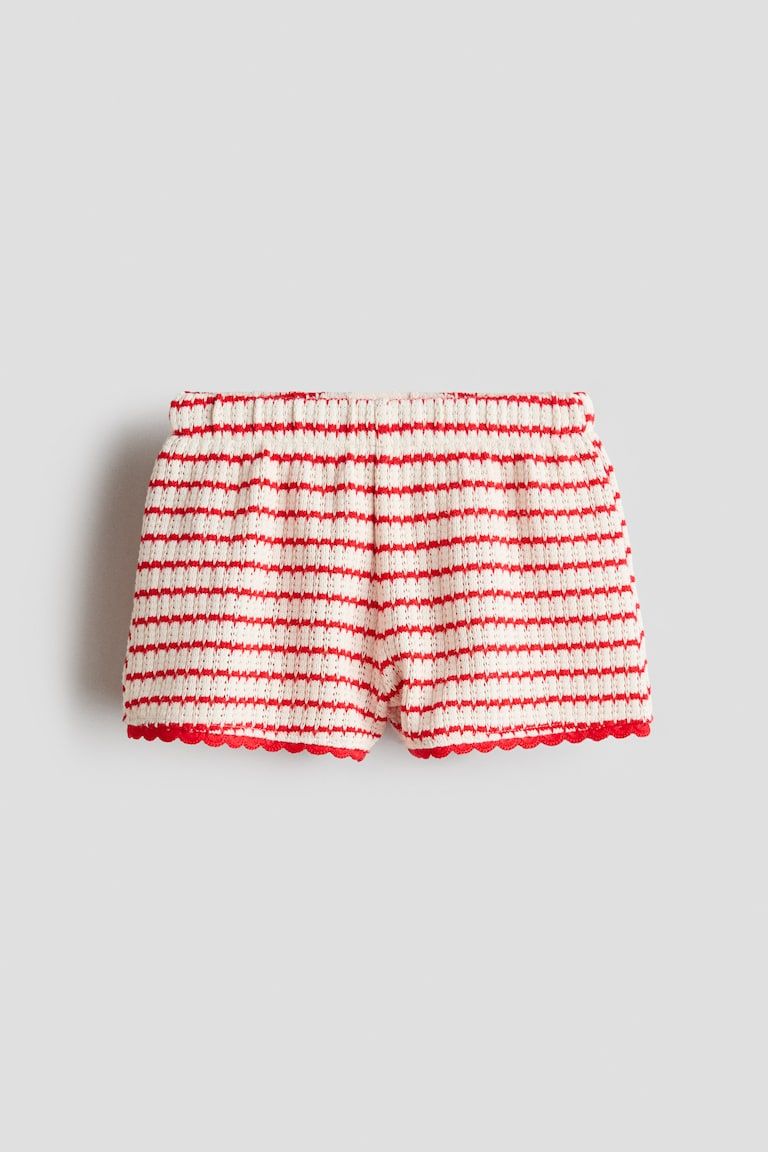 Textured-Knit Shorts