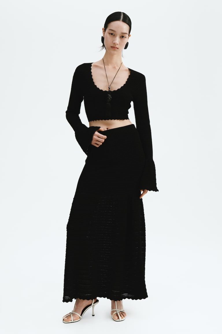 Textured-Knit Top