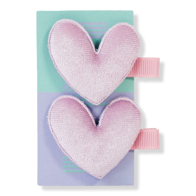 'The Izzy' Velvet Heart GRWM Barrette Set
