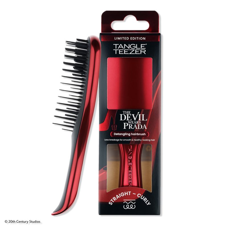 The Mini Ultimate Detangler Hairbrush - Devil Wears Prada Red