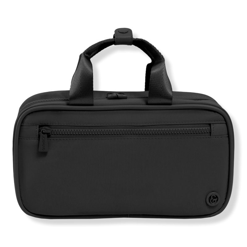 The Sport Nylon Double Handle Hanging Toiletry Case - Black