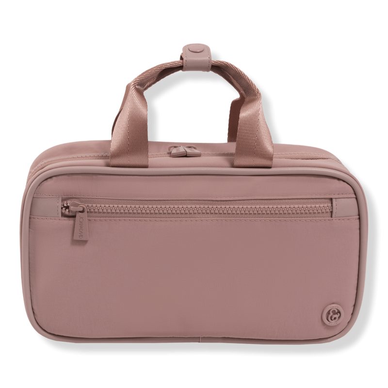 The Sport Nylon Double Handle Hanging Toiletry Case - Blush