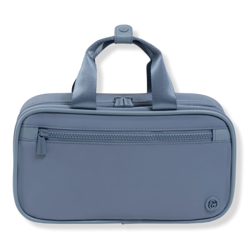 The Sport Nylon Double Handle Hanging Toiletry Case - Denim