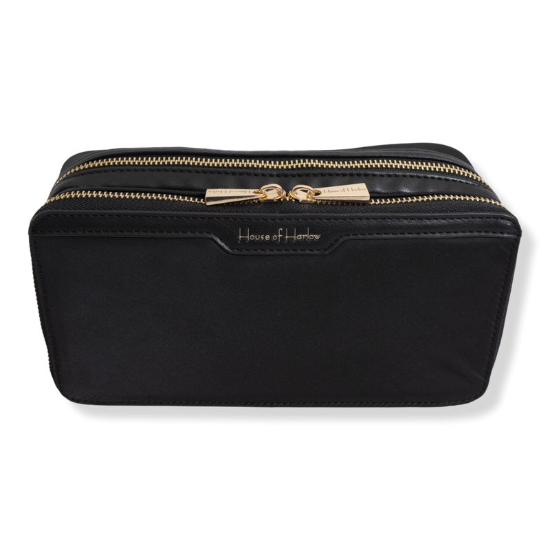 The Twill Nylon Cosmetic Organizer - Black
