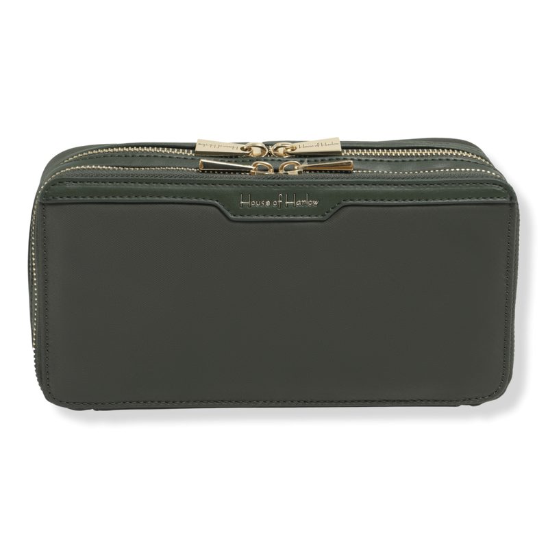 The Twill Nylon Cosmetic Organizer - Olive