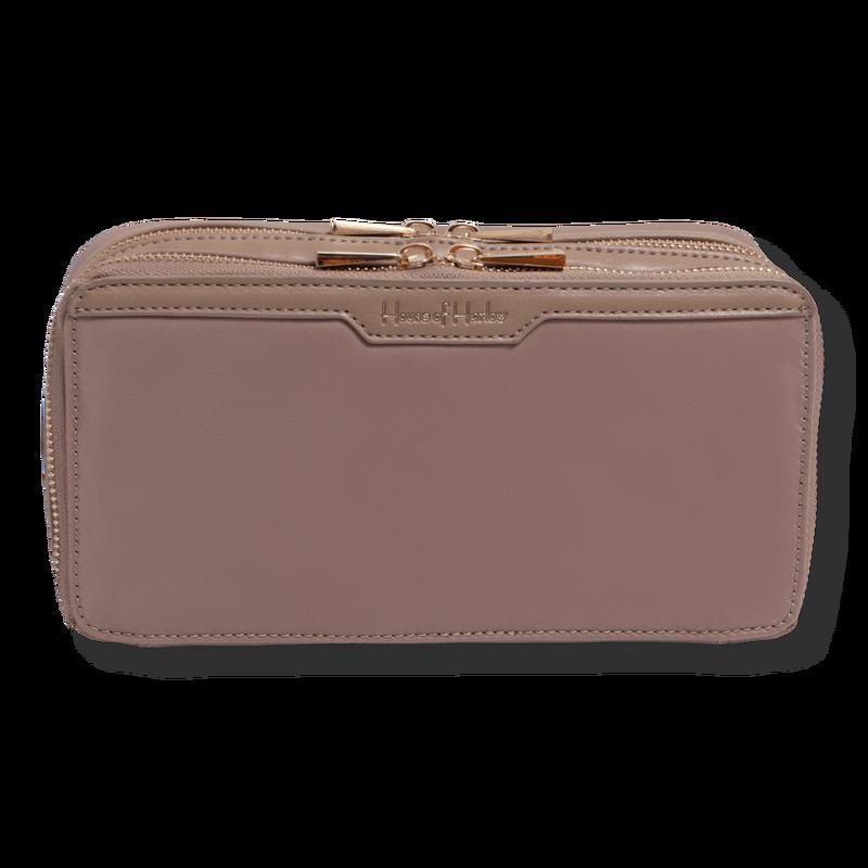 The Twill Nylon Cosmetic Organizer - Taupe