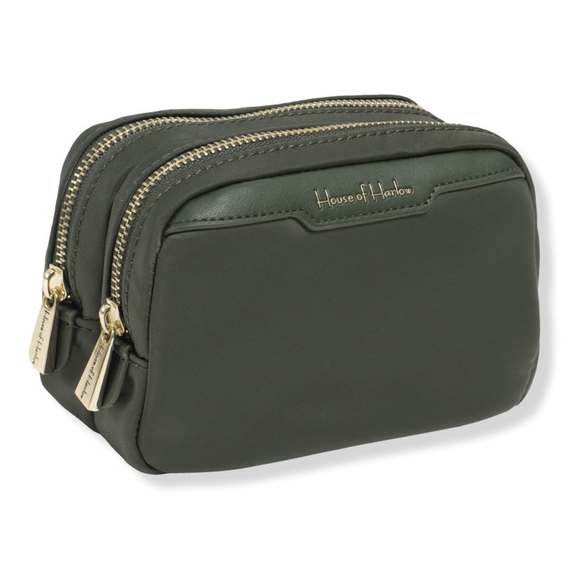 The Twill Nylon Tech Accessory Pouch - Olive