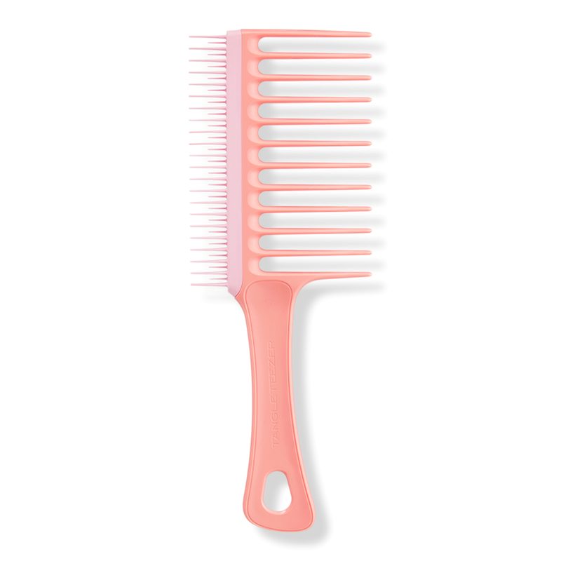 The Wide Tooth Dual Sided Comb - Peach