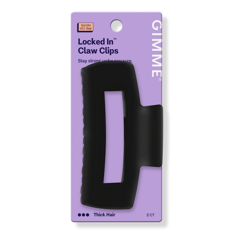 Thick Hair Large Claw Clip Cavity - Black