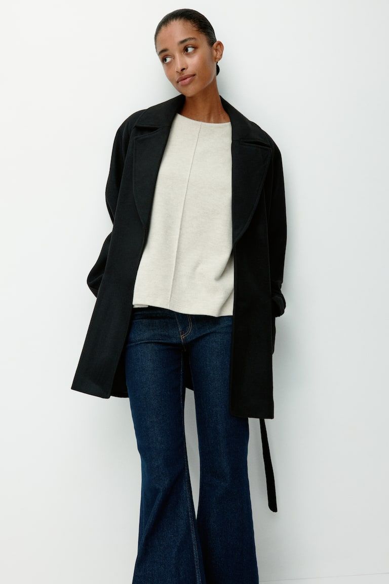 Tie-Belt Coat