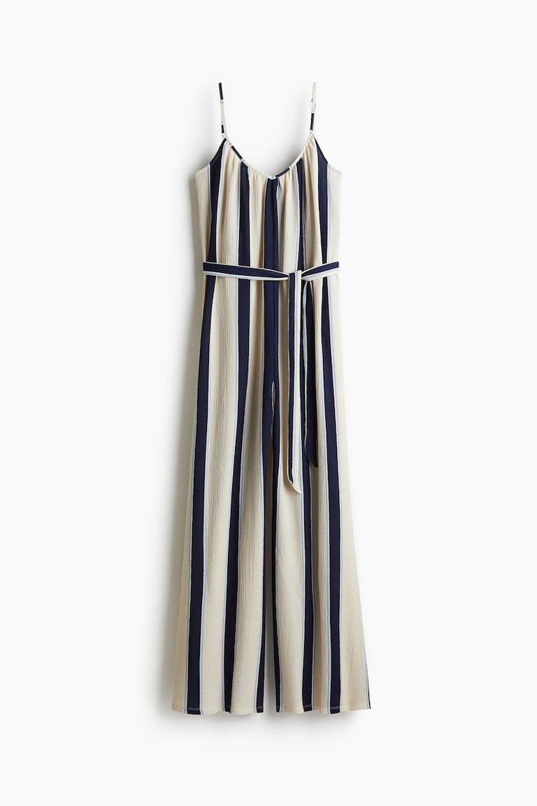 Tie-Belt Jumpsuit