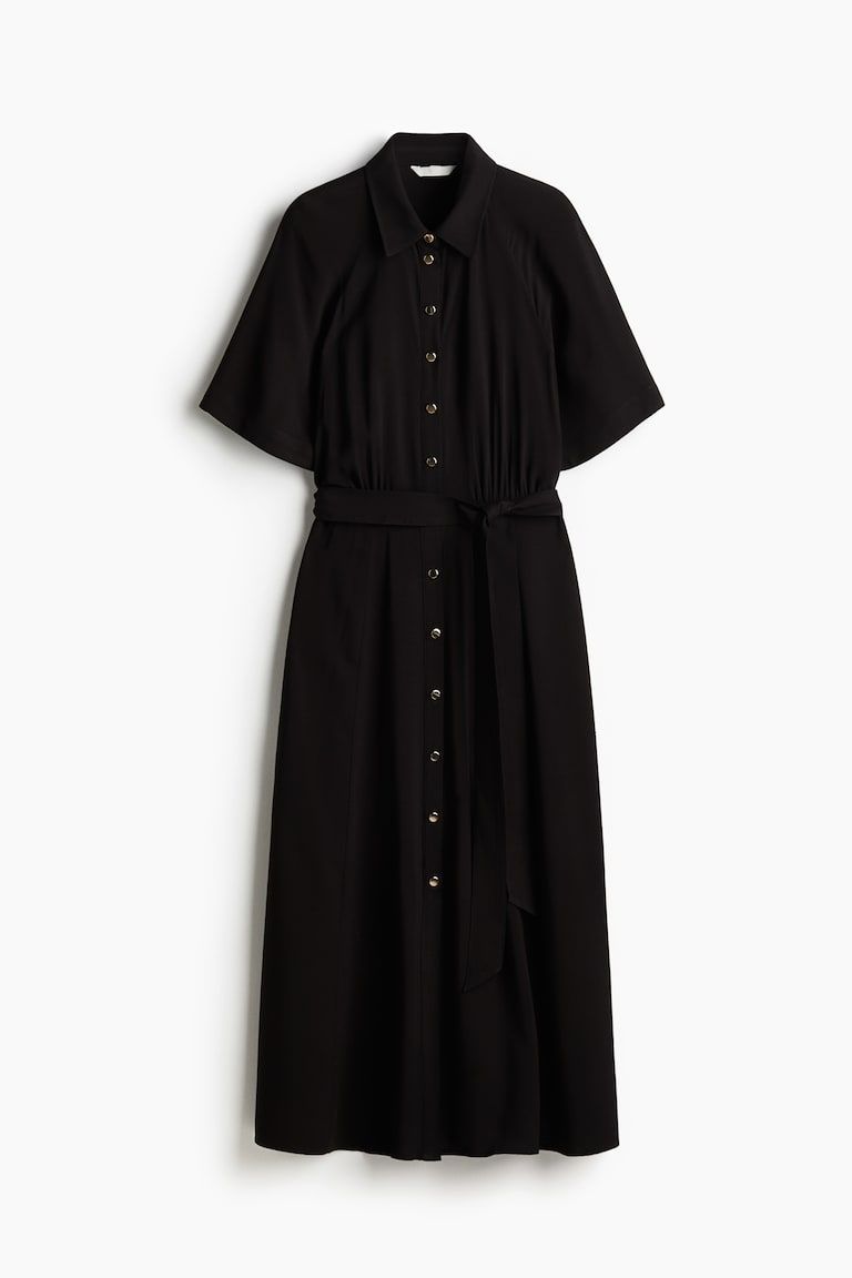Tie-belt Shirt Dress