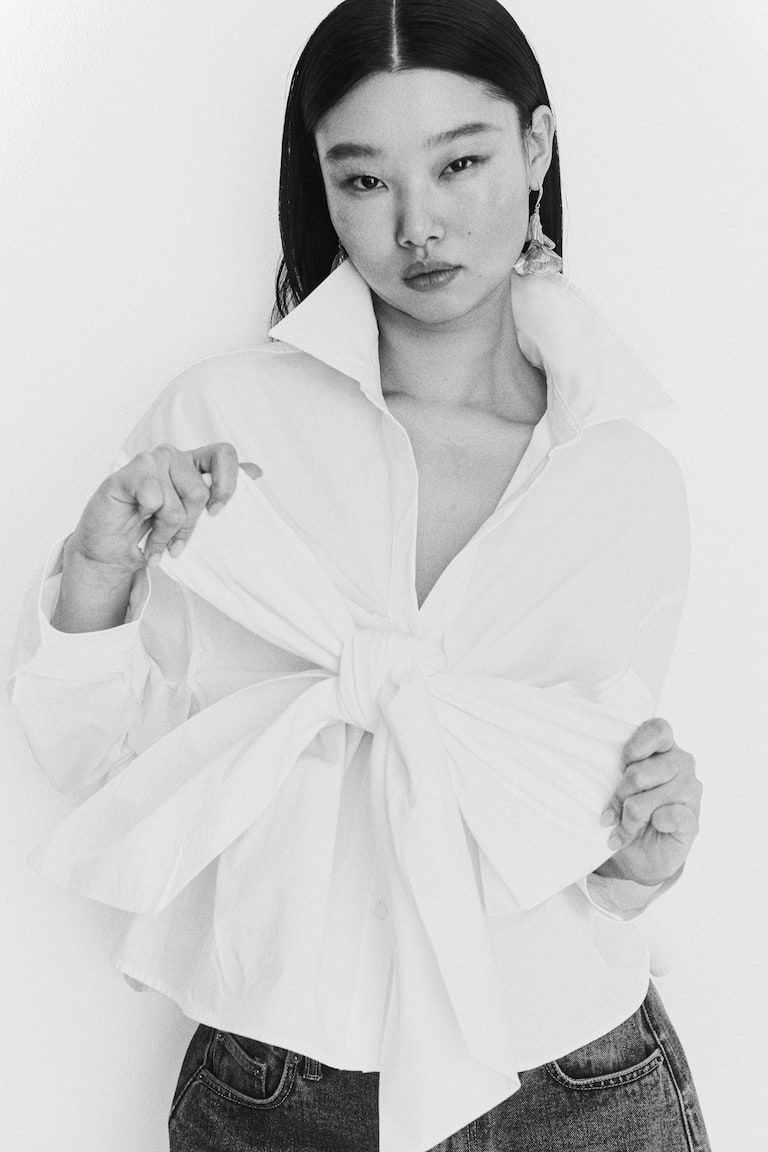 Tie-Detail Blouse