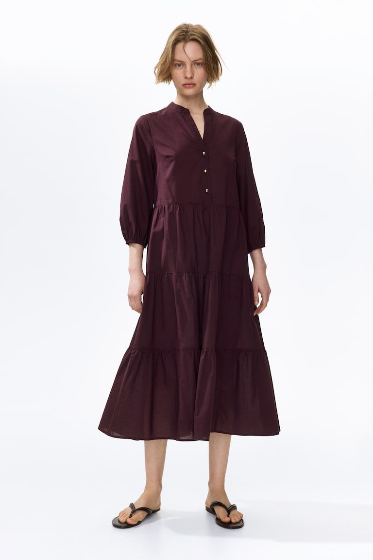 Tiered Midi Dress