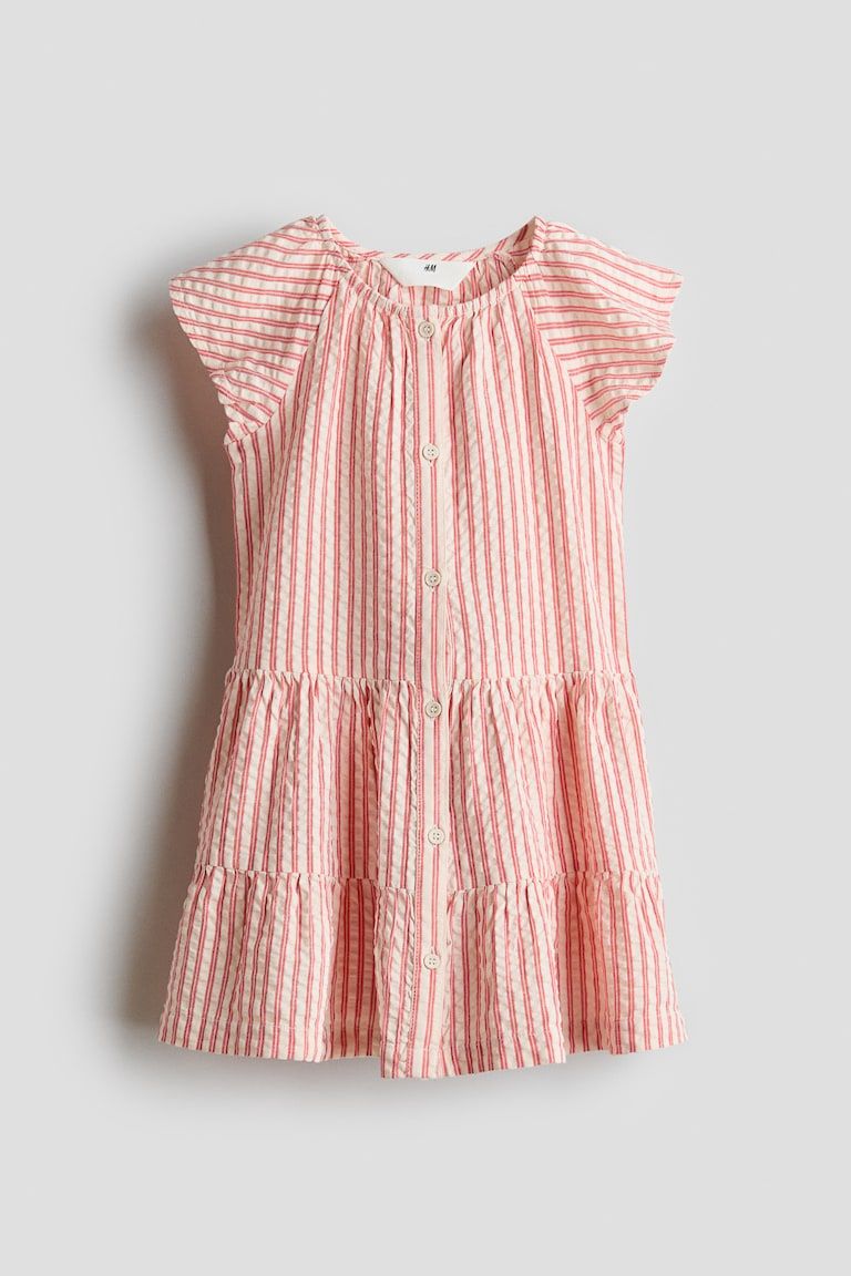 Tiered Seersucker Dress