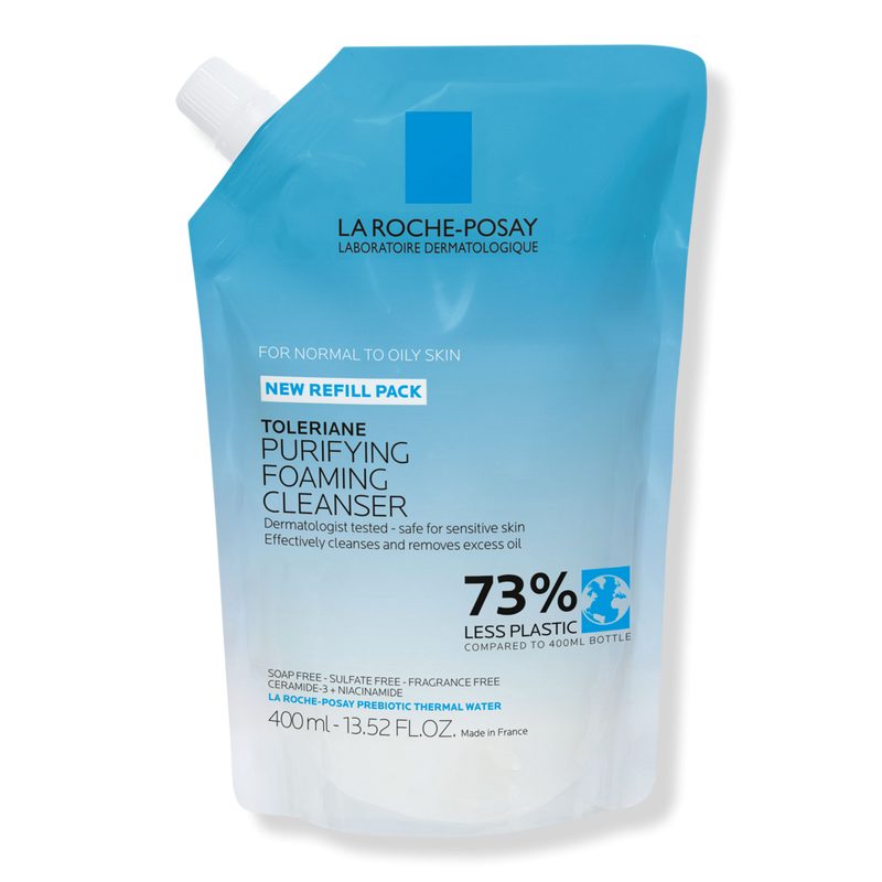 Toleriane Purifying Foaming Face Wash for Oily Skin - 13.52 oz (Refill)