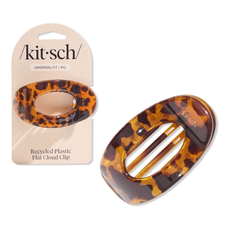 Tortoise Cloud Flat Claw Clip - Medium