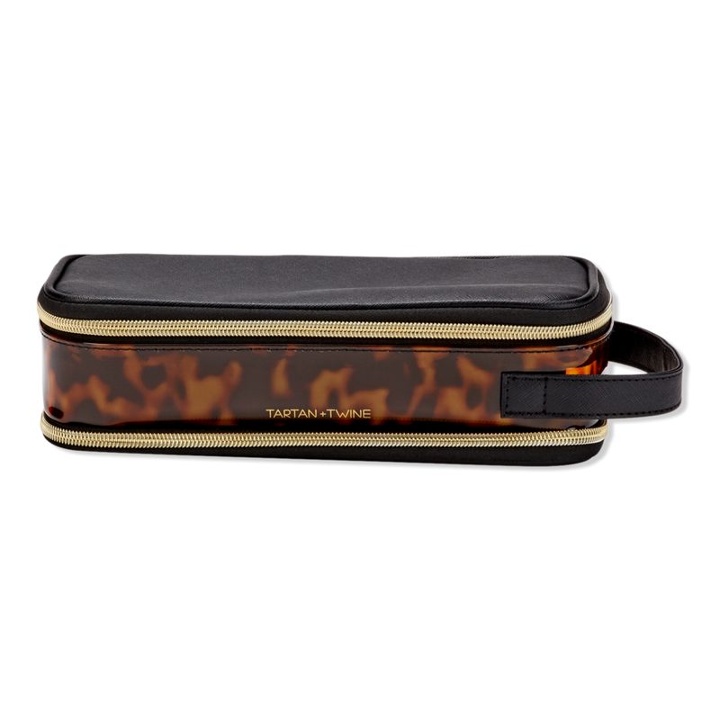 Tortoise Double Zip Brush Case