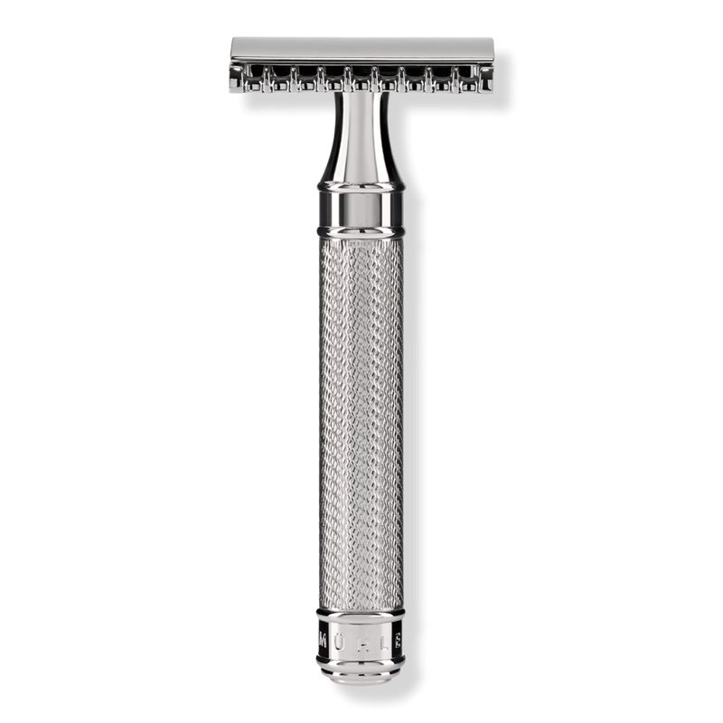 Traditional Large Safety Razor - Open Comb - Chrome