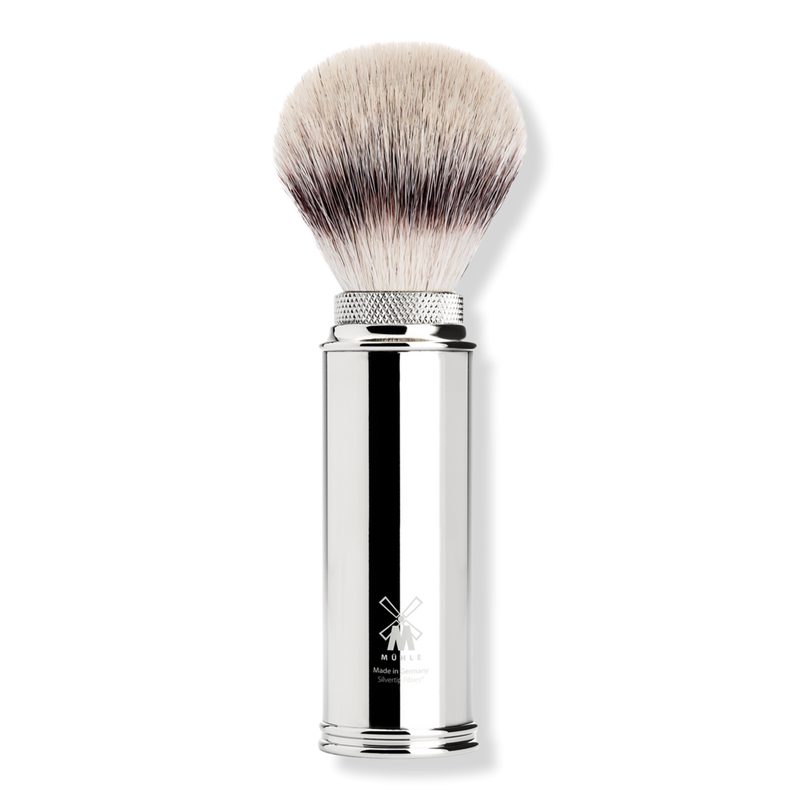 Travel Chrome Silvertip Fiber Travel Shaving Brush