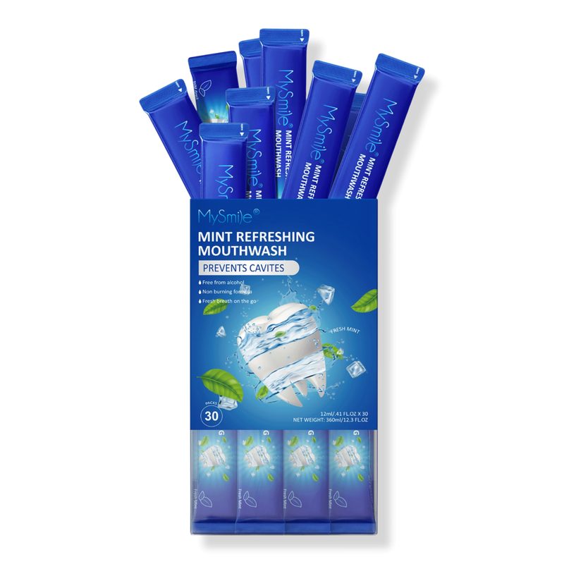 Travel-Friendly Alcohol-Free Mouthwash in Fresh Mint