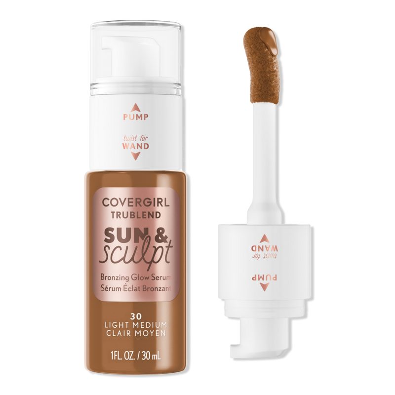 TruBlend Sun & Sculpt Bronzing Glow Serum - Light Medium