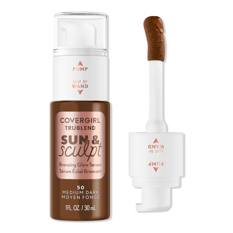TruBlend Sun & Sculpt Bronzing Glow Serum - Medium Dark
