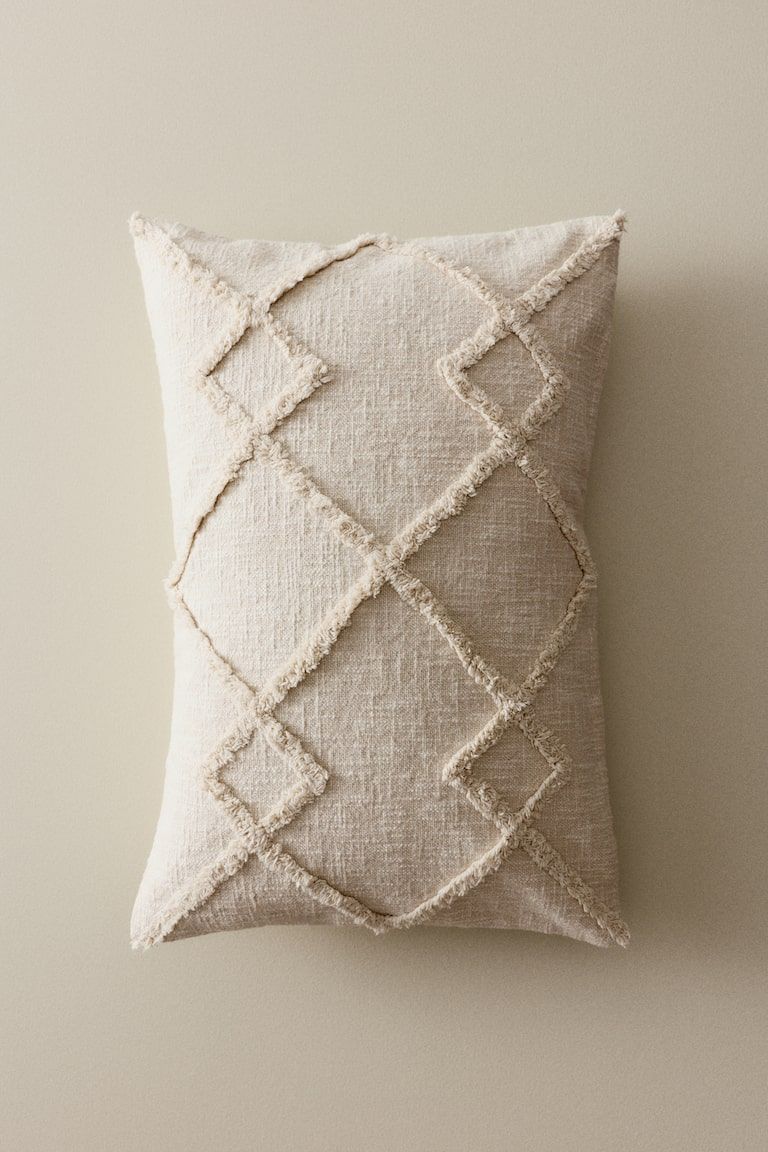 Tufted Cotton Cushion Cover