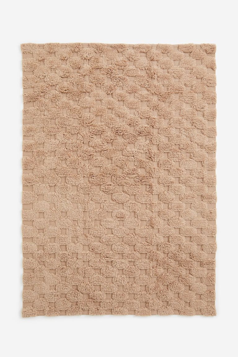 Tufted-pattern Wool-blend Rug