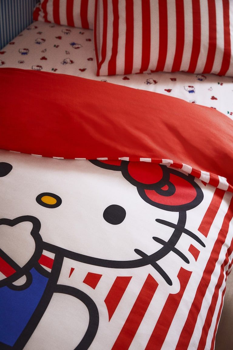 Twin Duvet Cover Set with Placement Print