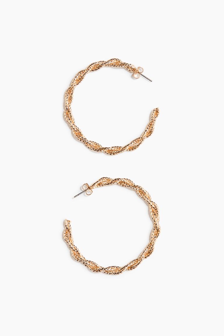 Twisted Hoop Earrings