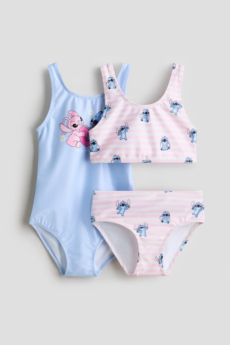 Two-Piece Swimsuit and One-Piece Swimsuit Set