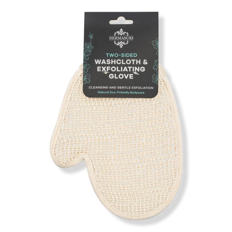 Two-Sided Exfoliating Glove and Washcloth